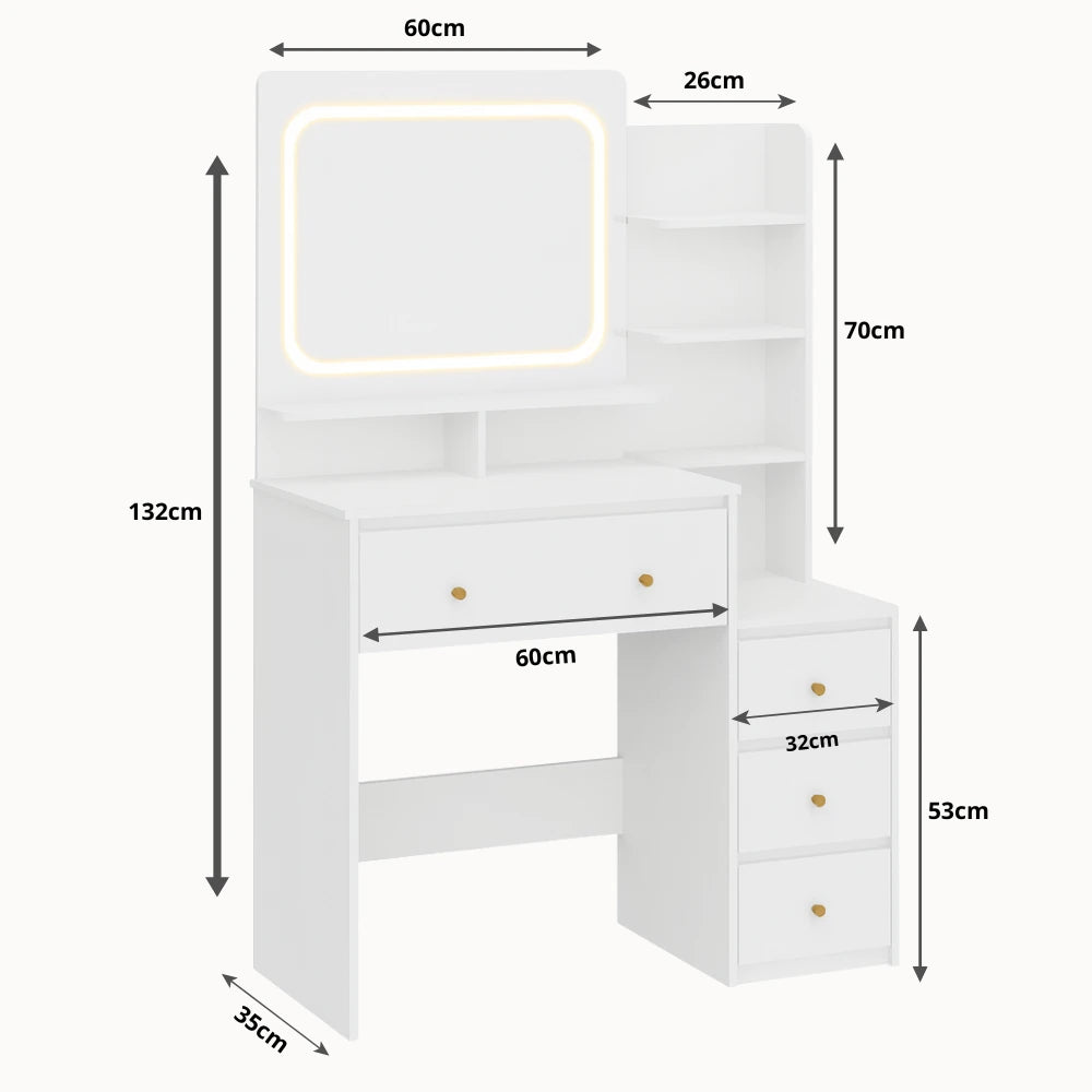 Coiffeuse CHLOÉ – Douce Élégance