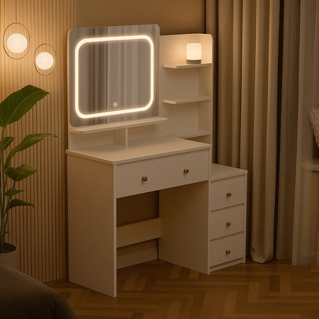 Coiffeuse CHLOÉ – Douce Élégance