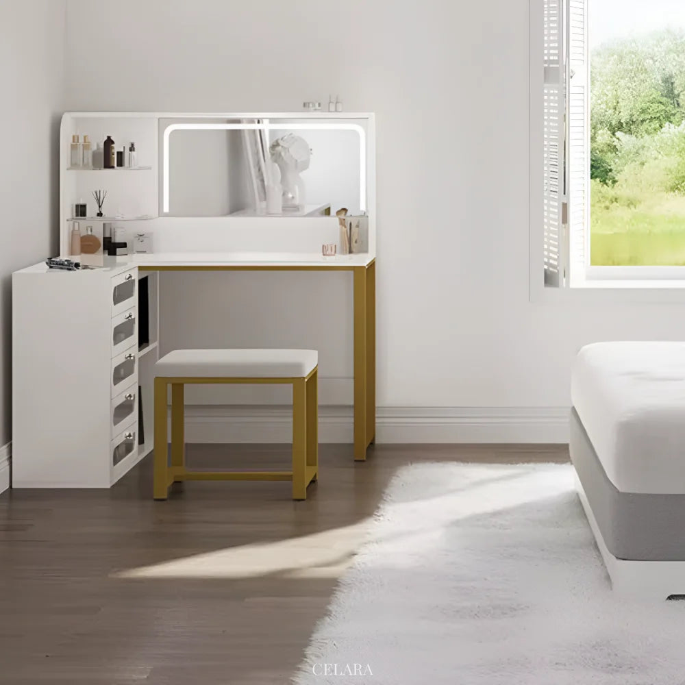 Coiffeuse ELYA – Beauté Dorée