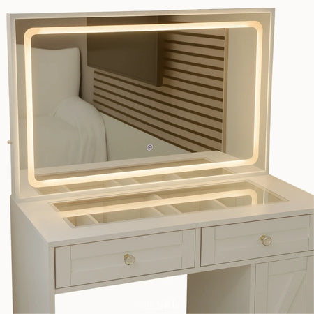 Coiffeuse LIVIA – Éclat Transparent